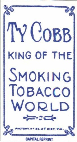 (25) TY COBB 1909-11 T206 Tobacco Card Portrait Green Reprints TIGERS - Picture 2 of 2