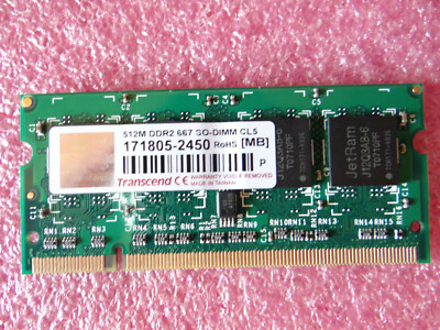 512MB DDR2 SO-DIMM 667 CL5 Transcend 171805-2450
