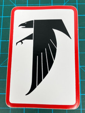 Vintage 1970s Atlanta Falcons Logo Sticker Retro NFL Collectible