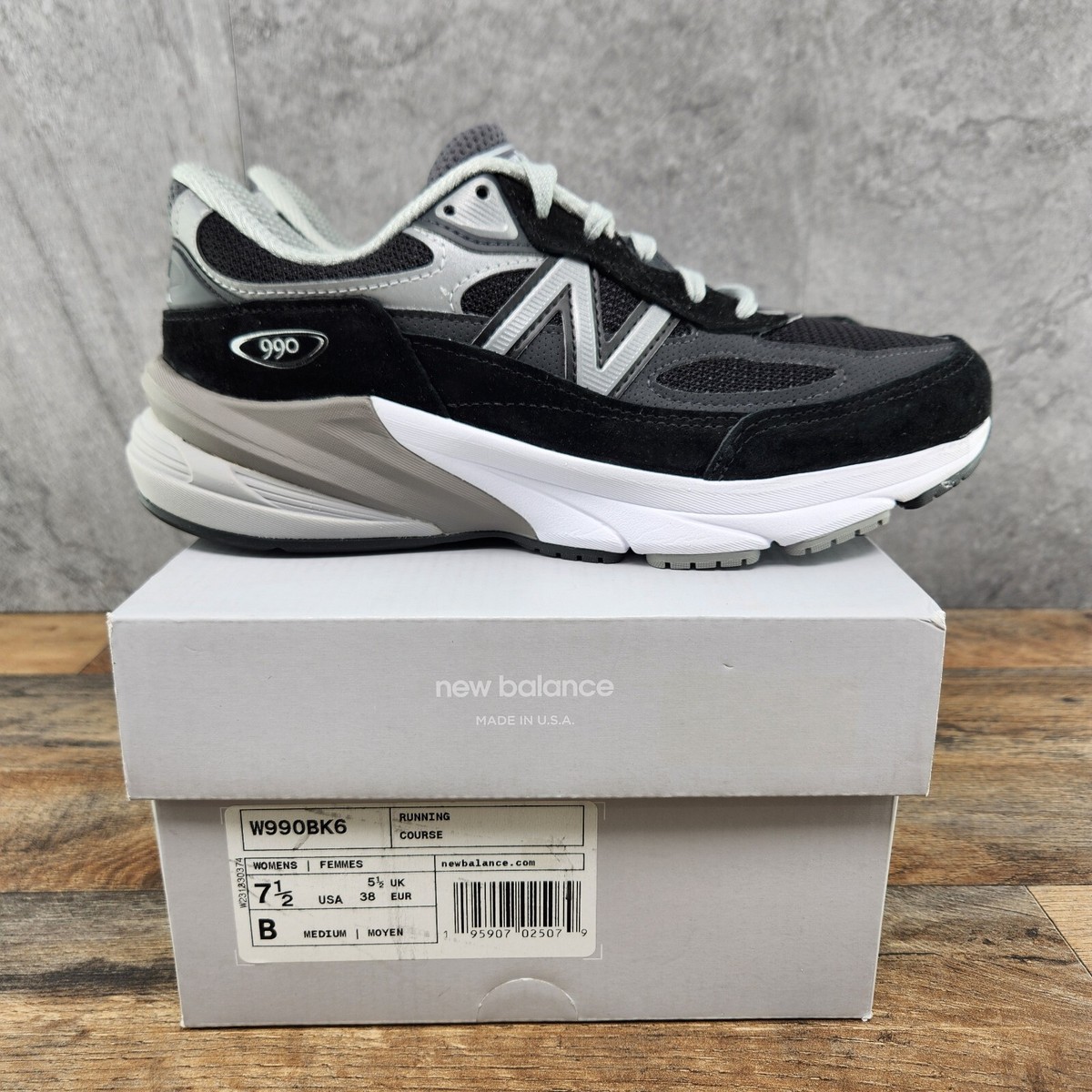 New Balance 990 v6 黒 New Balance Men's 990 V6 Black