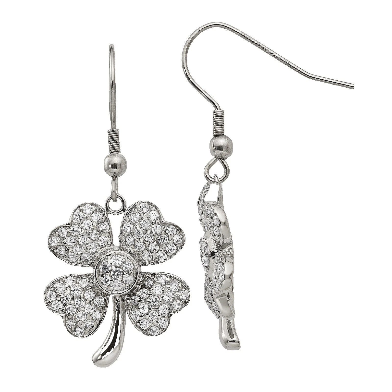 Pendientes de Moda Blanco Chisel