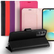 For Samsung Galaxy S24 FE Phone Case Magnetic Snap Wallet Flip Card Slots Cover