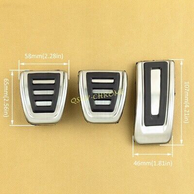 Kopen For VW Skoda SEAT Stainless Steel Car Gas Accelerator Clutch Brake Pedal Covers