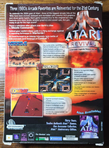 Atari Revival PC CD Retail Store Boxed Edition Sealed NEW Windows 95/95/XP - Picture 2 of 4