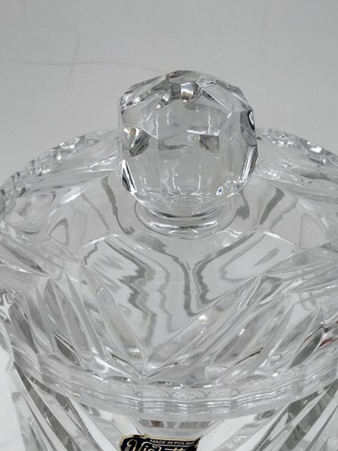 Violetta Hand Cut Crystal Cut Candy Jar with Lid Top - Picture 4 of 12