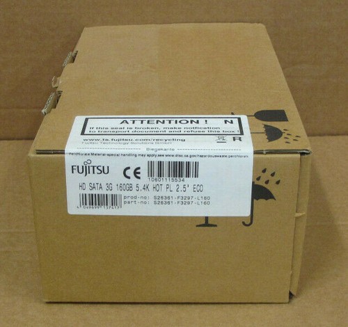 NEW Fujitsu 160GB 2.5" SATA 3GB 5.4K 8MB Hot-Plug Server HDD S26361-F3297-L160 - Picture 4 of 5