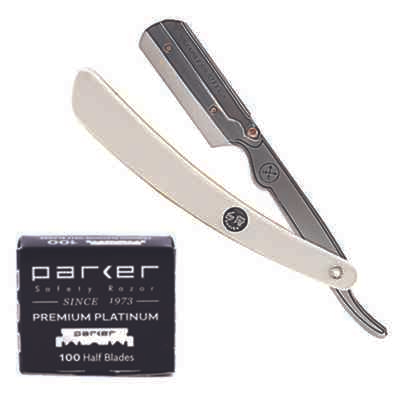 #ad Parker SRW Straight Edge Barber Razor amp; 100 Parker Premium Platinum Blades $23.88