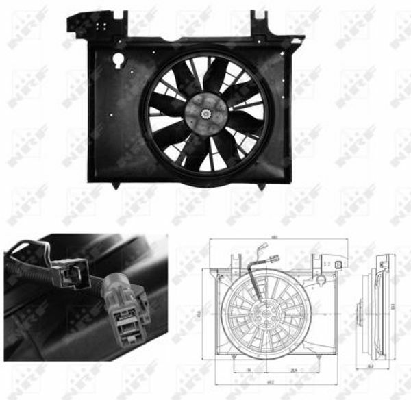 NRF LüFter, MotorküHlung FüR Volvo 850,C70 I,S70,V70 I-image