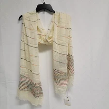 Scarf 2 Chic Fashion Scarf Colorful Multicolor Striped Size Approx 36" x 72" NWT