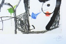 JOAN MIRO  große, limitierte Lithografie 78 x 57cm, nummeriert 31/150, SPANDEM