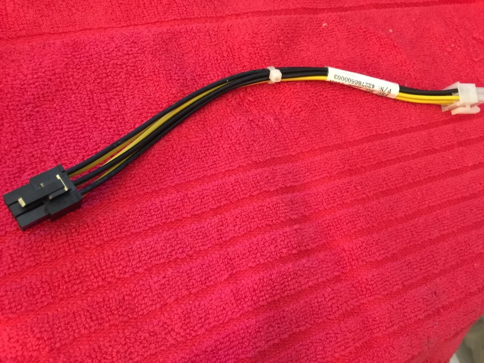 2 Pcs GPU POWER CABLE 6 PIN TO 6 PIN PCIE FOR SERVER SYSTEM,ORIGINAL Yellow ONe - Image 2 of 4