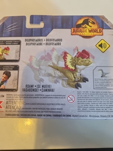 Jurassic World Dominion Dilophosaurus ohne Käfig, Chomps And Roars, Neu im Karton - Bild 4 von 6