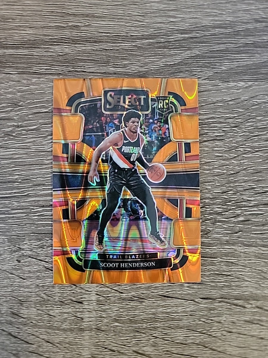 Scoot Henderson 2023-24 Select Concourse Orange Tectonic Prizm