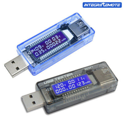 USB Volt Current Voltage Charger Capacity Tester Meter Power Detector
