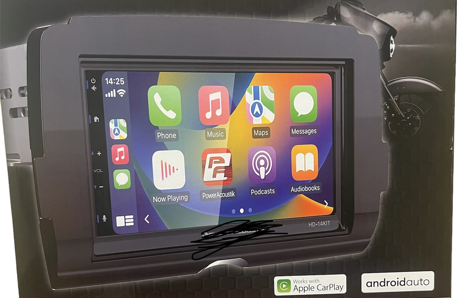 new HD14kit pwer Receiver DOUBLE DIN RADIO FOR 20142022 HARLEY