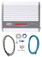 MTX WET500.1 1000w Marine Mono Amplifier Class D Amp Kit 4 Boat/ATV/UTV/RZR/Cart