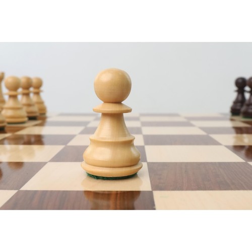 Set solo pezzi professionali scacchi Staunton 3,9" - palissandro ponderato e bosso - Foto 6 di 13