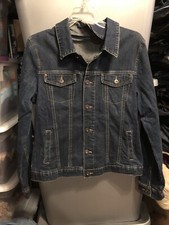 VINTAGE YOUTH WRANGLER BLUE JEAN DENIM JACKET SIZE LARGE