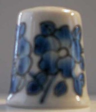 Dé à coudre Thimble - FLEUR BLEUE N° 7