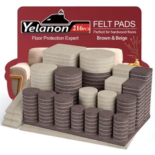 Felt Furniture Pads for Hardwood Floors -216 Pcs Premium for Chair Legs