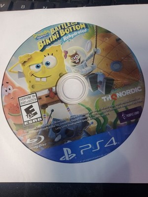 Spongebob Battle For Bikini Bottom Rehydrated Playstation 4 PS4/ GAME ONLY NICE