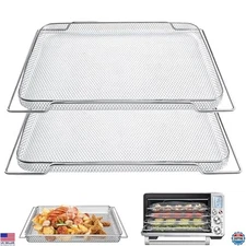Breville Smart Oven Air Fryer Pro Basket - 16.5"D x 11.7"W Food Grade Steel Tray