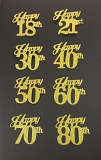 Happy 18th 21st 30th 40th 50th 60th 70th 80th Multiple Colours  & weight choice
