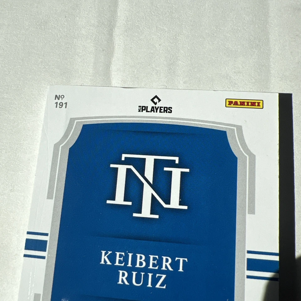 2021 Keibert Ruiz Panini NATIONAL TREASURES MIDNIGHT Rookie PATCH Auto /25 RPA - Image 3 of 3