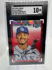 2023 Topps Chrome Platinum Taj Bradley Rookie Red Lava Refractor 4/5 SGC 10