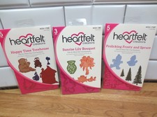  3 Heartfelt Creations Craft Die Cut HCD1 -789, HDC1-7152, HCD1-7107 SEALED NEW