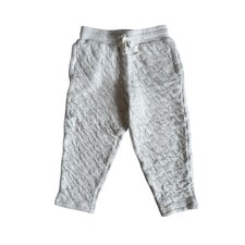 Janie and Jack Quilted Jogger Pants Gray Heather Kids Size 4T