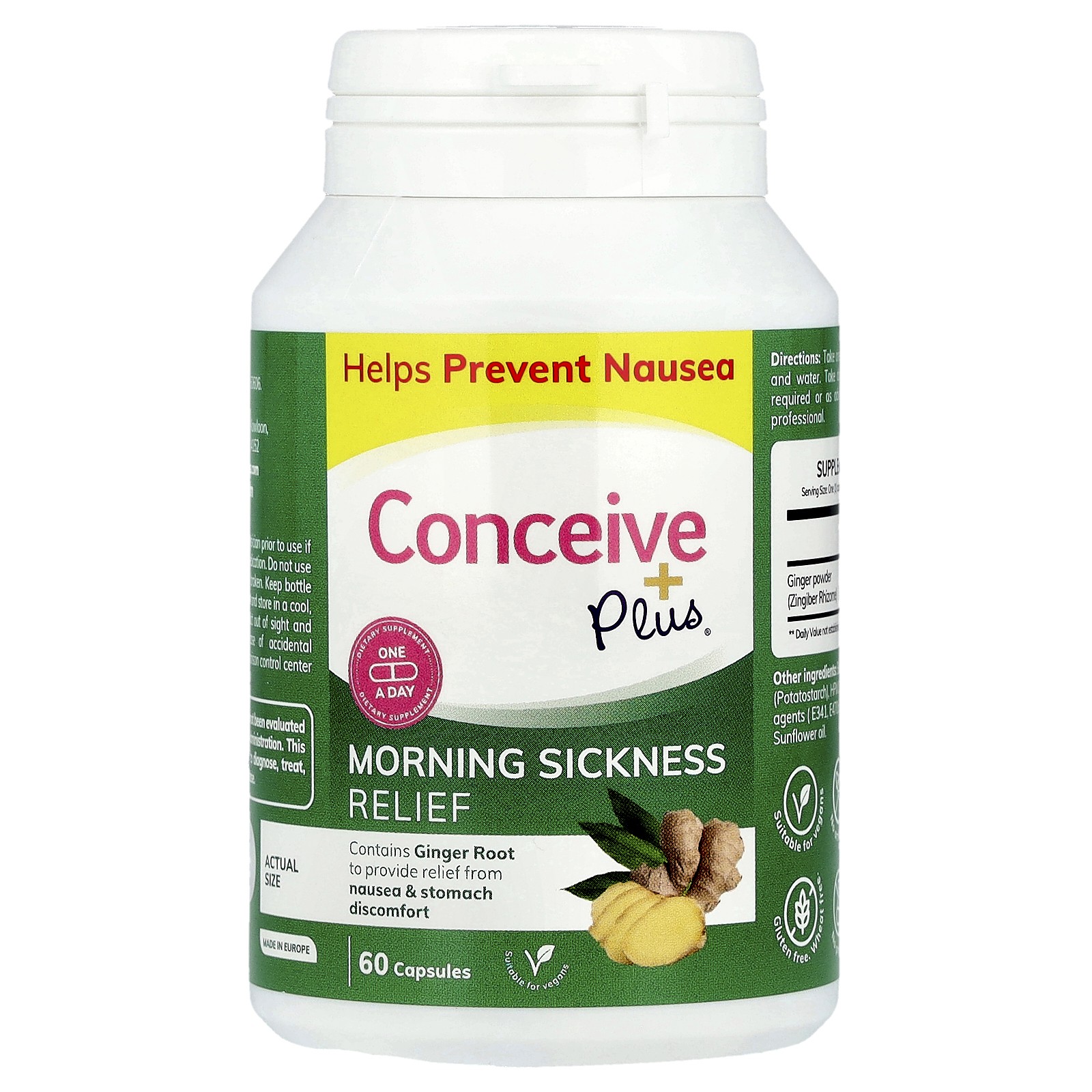 Средство для облегчения утренней тошноты 500 мг 60 капсул 3290₽