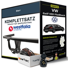 Für VW Golf VIII Fließheck Typ CD1,DA1 Anhängerkupplung starr +eSatz 7pol 11.19-
