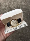 Vintage Timex Electric Watch With Case Working Well! Very Clean!