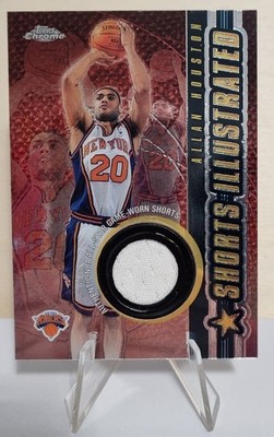 2001-02 Topps Chrome Shorts Illustrated #SIAH Allan Houston Game Worn Shorts