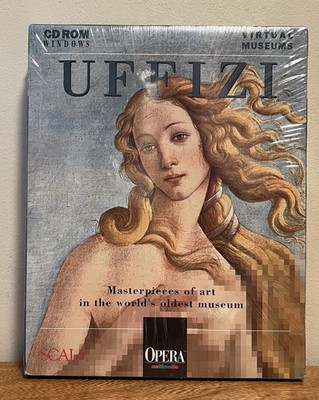 Virtual Museums UFFIZI CD Rom Windows Art Tour Release 1995 NEW SEALED