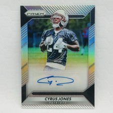 Cyrus Jones RC AUTO 2016 Panini Prizm Silver New England Patriots