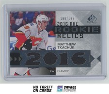 2016-17 SP Game Used Rookie Relic Jersey Matthew Tkachuk /199 #RRB-MT Calgary