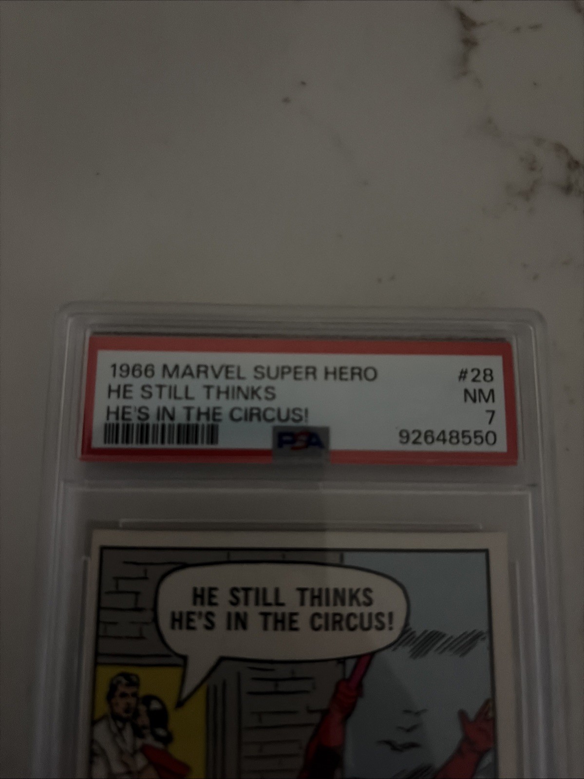 1966 Marvel Super Hero Daredevil # 28 PSA 7 Near Mint. view 2