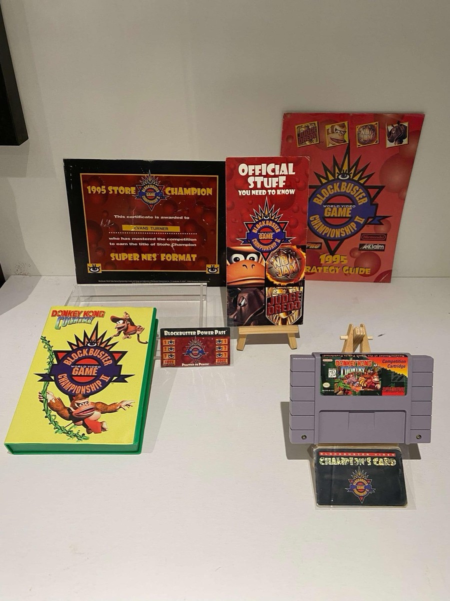 Donkey Kong Country Competition Cartridge With Rare HTF Extras