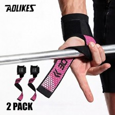 Weight Lifting Wrist Bar Straps Gym Bodybuilding Power Support Wraps Bandages