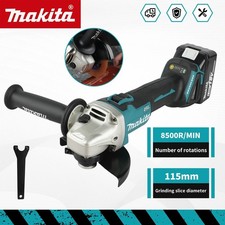 Makita DGA454 18V Cordless Angle Grinder 115mm Brushless Auto Speed Control Tool