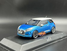 Norev 1:43 Citroen Citroen DS3 Blue and White 2016 Alloy model car