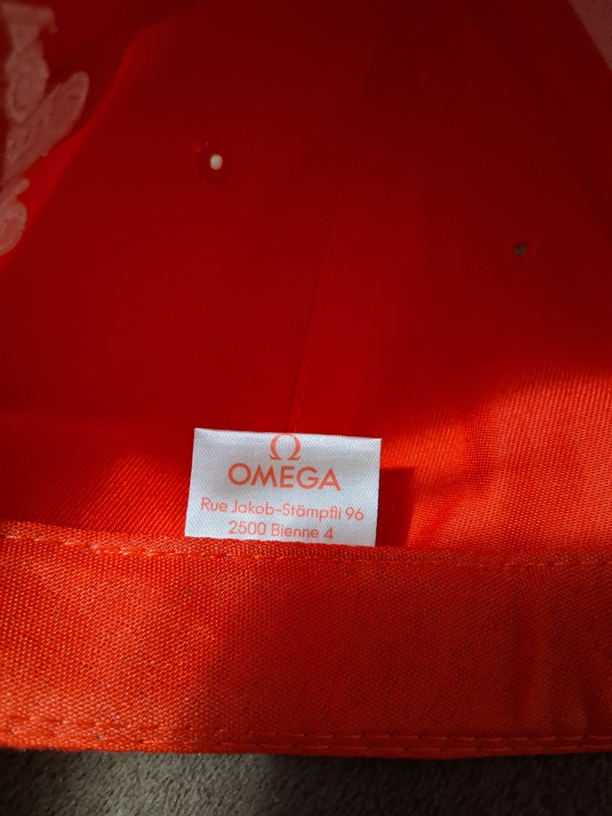 OMEGA Adjustable Strapback Baseball Cap Red, Swis… - image 3