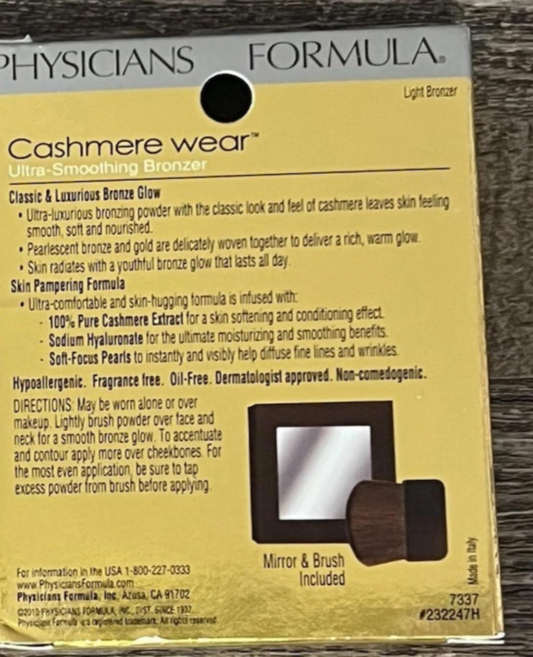 Physicians Formula Cashmere Wear Ultra-Smoothing Bronzer 7337 Light Bronzer 2 PK - Image 4 of 4