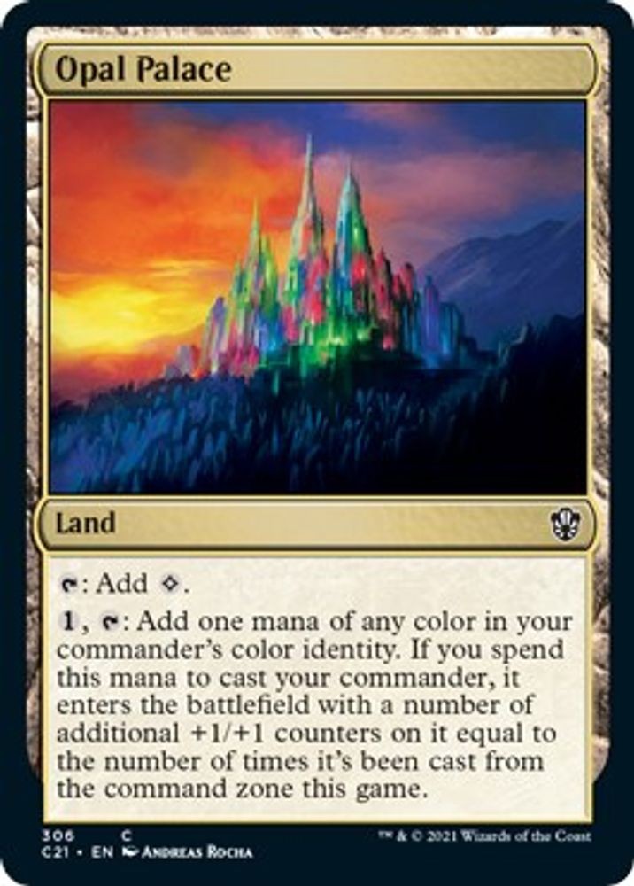 2021 Magic: The Gathering: Commander 2021 - Opal Palace (#306, C, Near Mint)