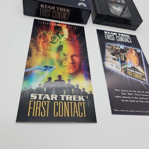 Star Trek First Contact (VHS 1997) Collectors Edition, / 3D Postcard included - Imagen 11 de 14