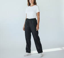 DIDRIKSONS Donau Storm System Trousers Women's EU 44 Black Stretchy Waist Logo