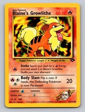 Blaine's Growlithe 62/132 Common Gym Challenge Pokemon Unlimited NM/LP on eBay