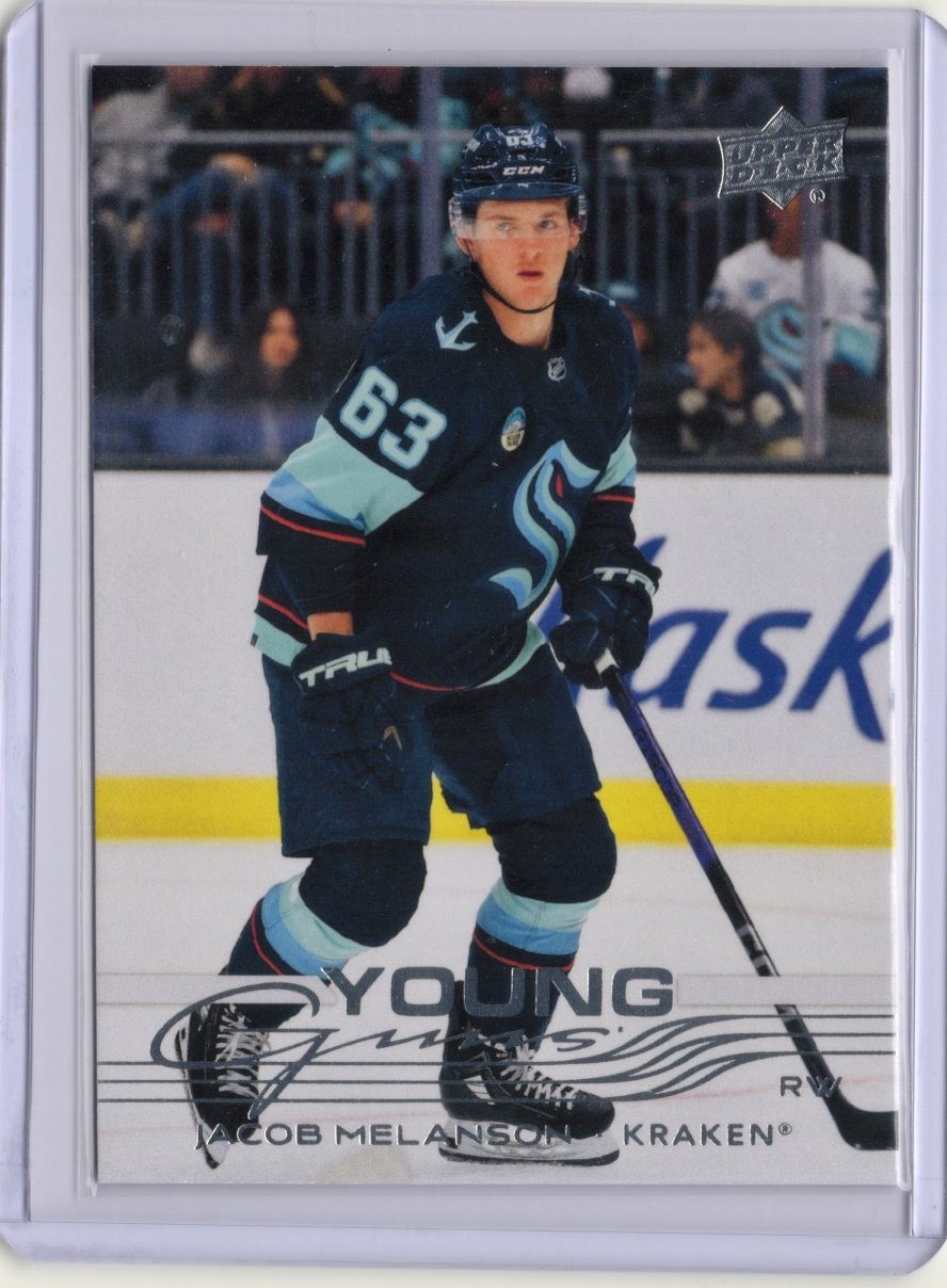 2025-26 Upper Deck Series 1 Young Guns Jacob Melanson #230 Seattle Kraken (RC)